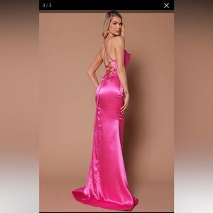 Hot pink gown